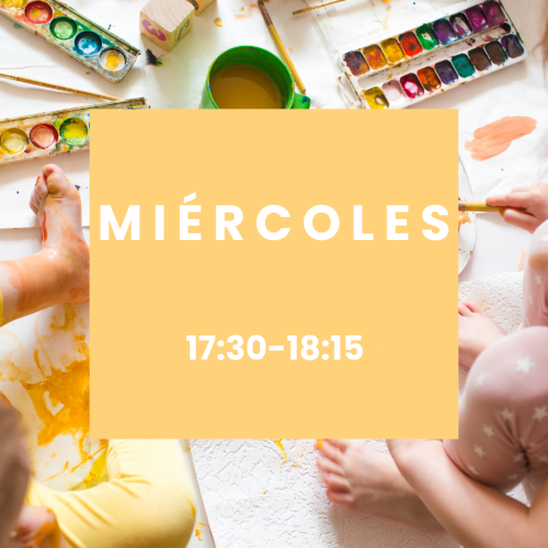 Clases de pintura para niños 2 y 3 años montessori Gijón
