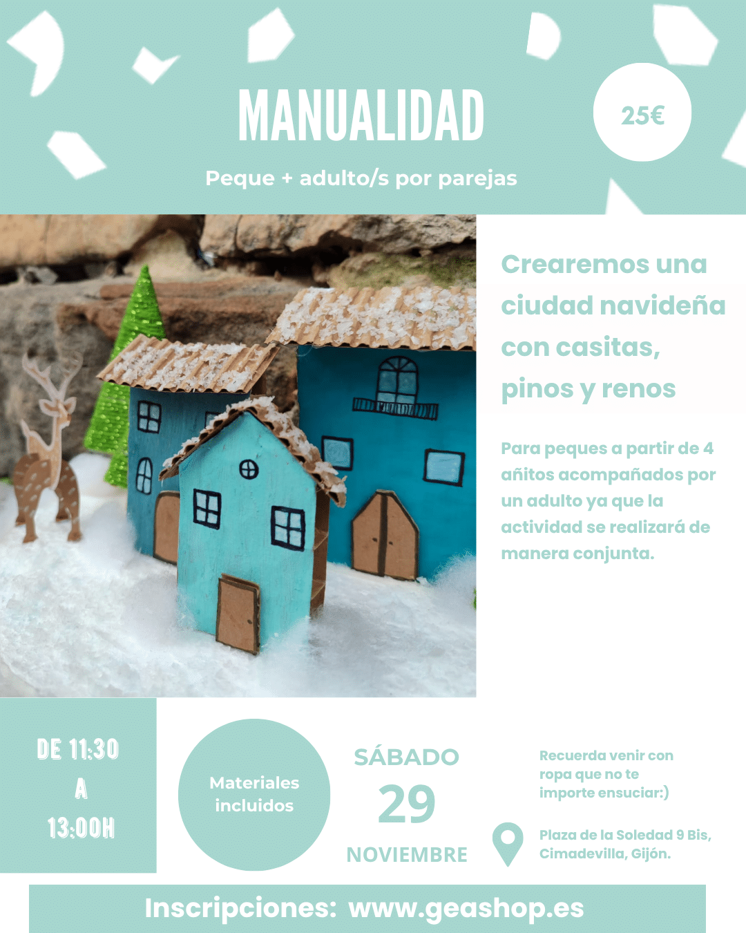 taller manualidades familias gijon
