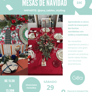taller navidad adultos diseño gijon asturias mesas