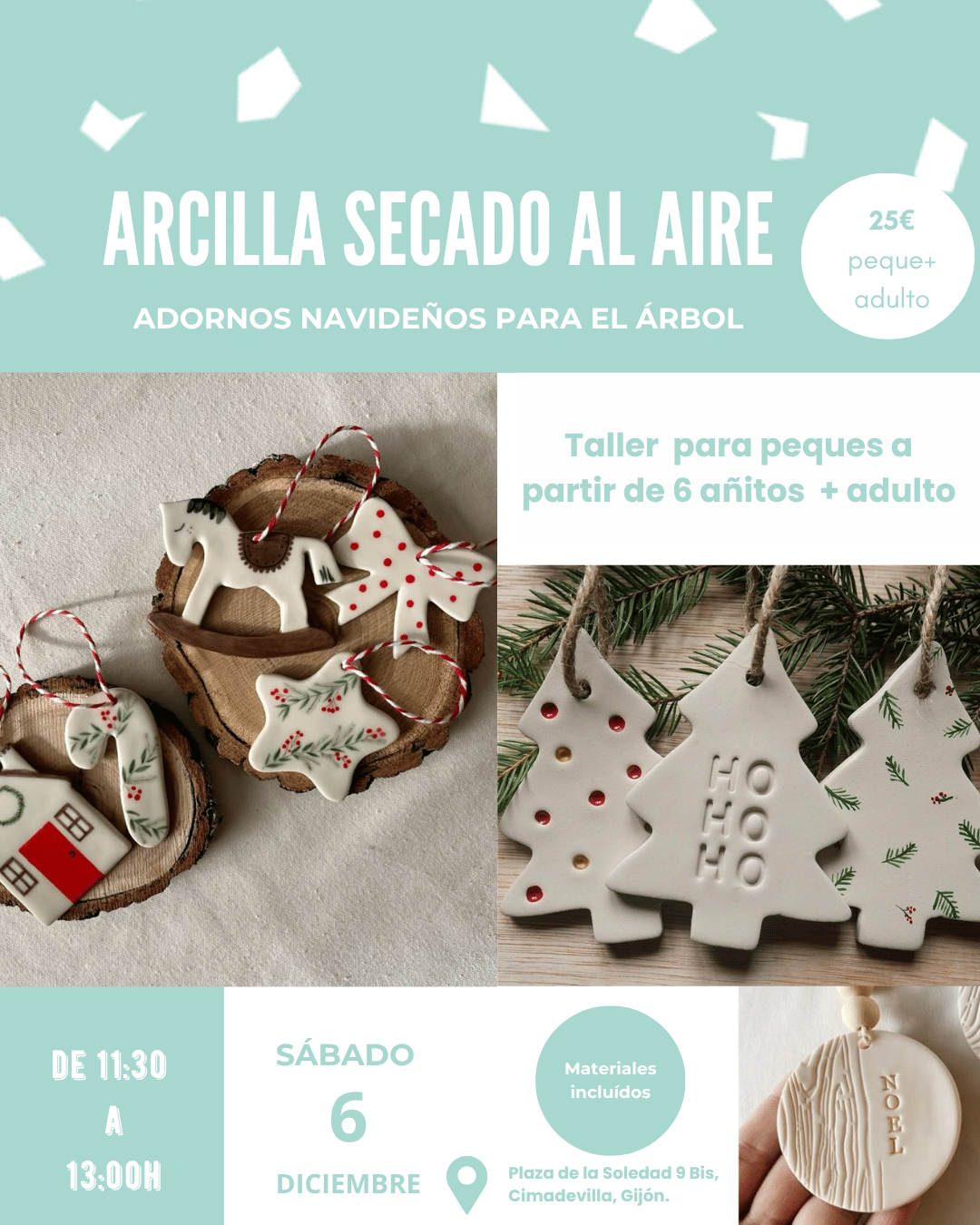 taller navidad niños familias