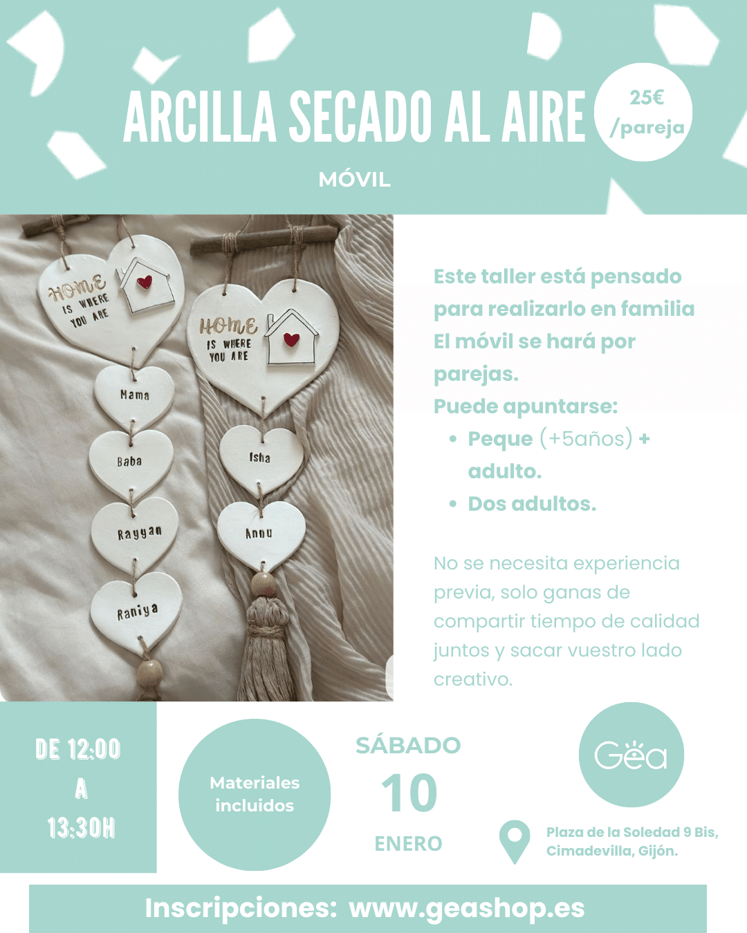 Taller creativo en Gijón