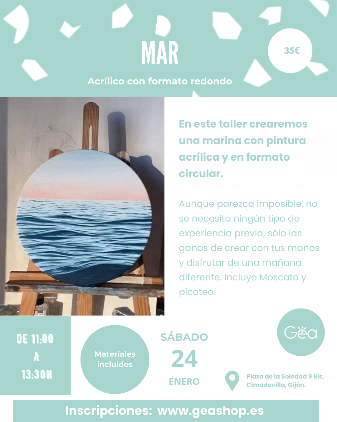 Taller de arte creativo pintura gijon asturias