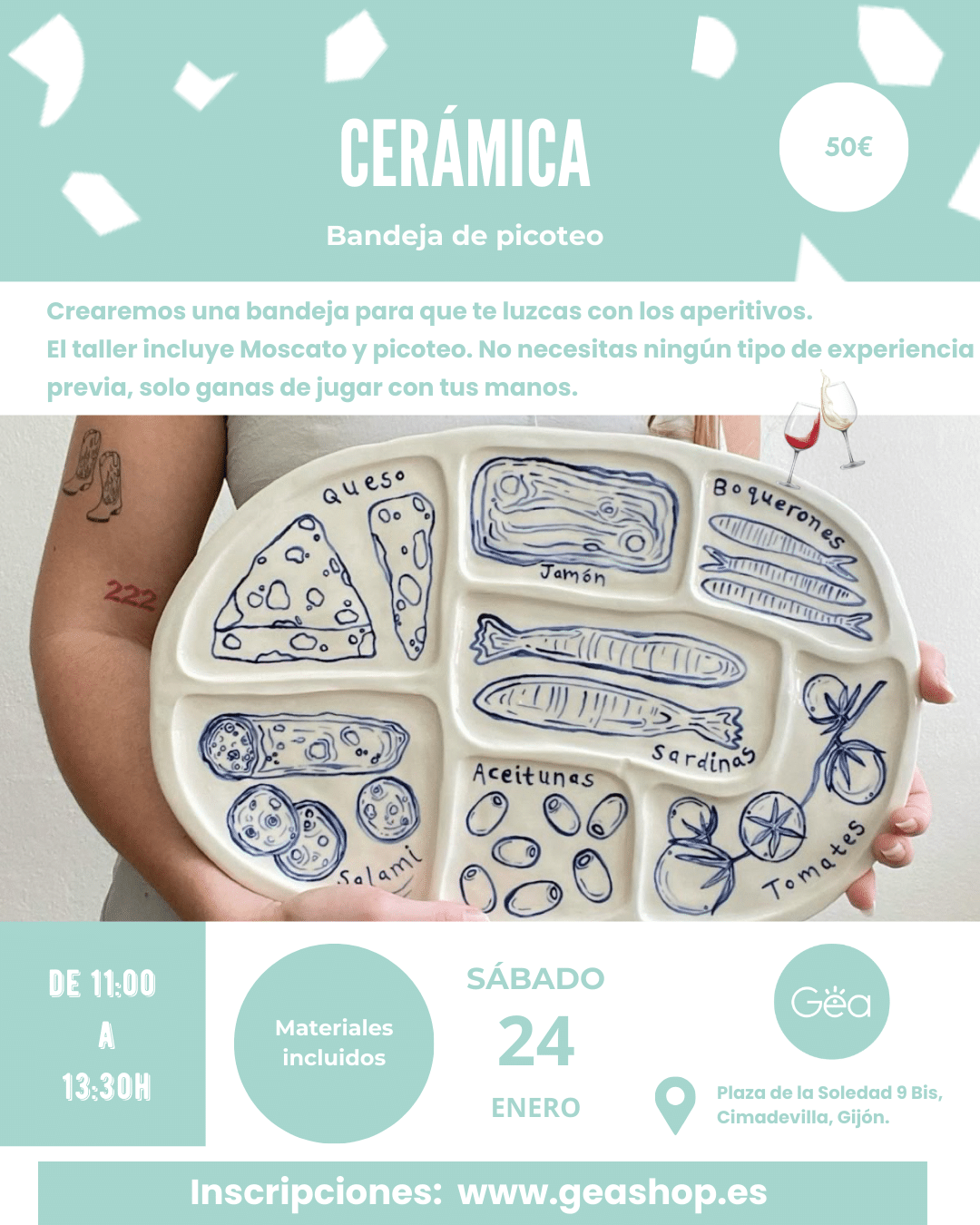 Taller de cerámica en Gijón, Asturias