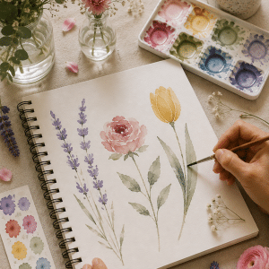 Acuarela curso botanica gijon asturias