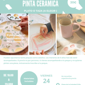 PINTA TU TAZA O PLATO CERAMICA GIJON ASTURIAS